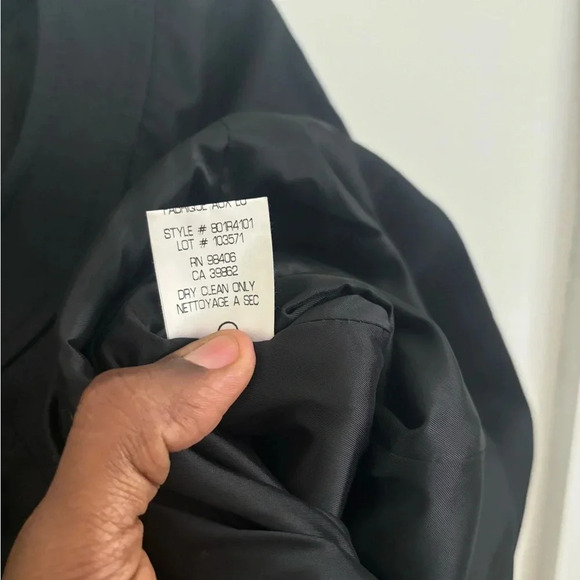 Theory Jacket Womens Black Cropped Sz S Button Front Grunge Whimsigoth Topper - Picture 3 of 4